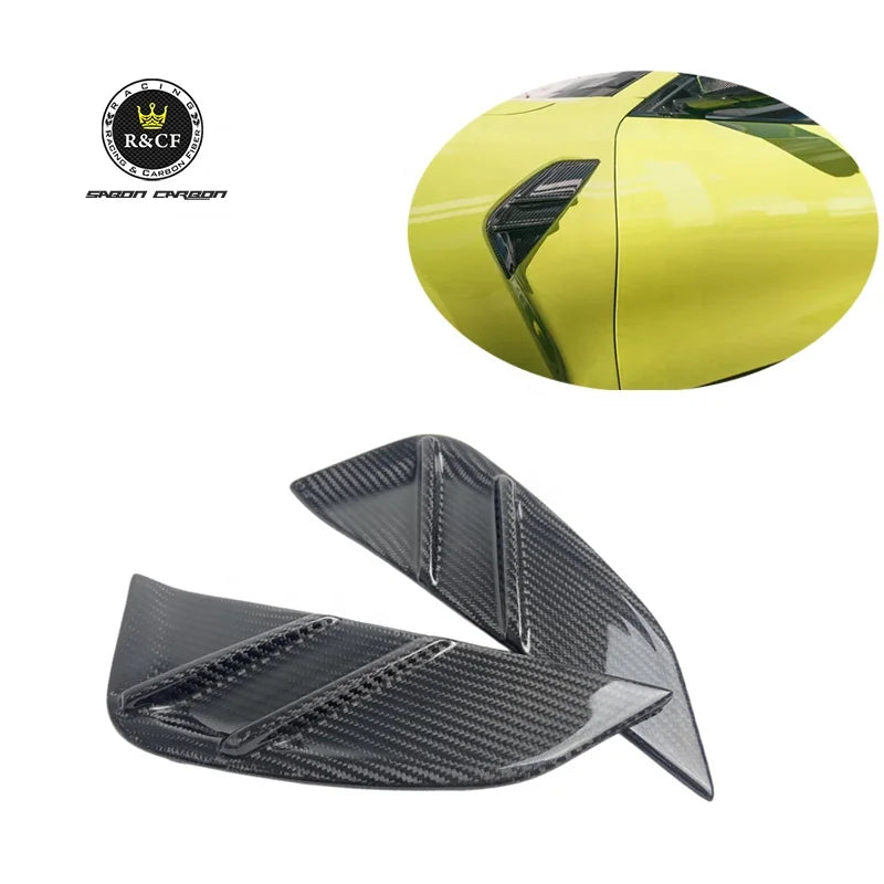 G80 M3 Front Fender Trim Vent Carbon Fiber MP-style  Garnish For BMW G80 G82 G83 M3 M4