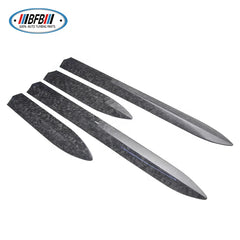 Forged Real Carbon Fiber 4 PCS Side Body Trims For Tesla Model 3 Front and Rear Door Pillar Trims