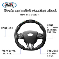 Q50 Led Steering Wheel  Real Carbon Fiber Customized Steering Wheel For Infiniti Q50 Q50S 2018up
