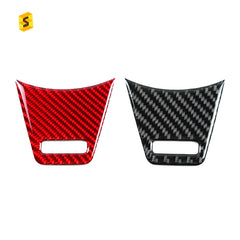 Shasha Carbon DJWRX-102 Carbon Fiber Steering Wheel Chin Cover for Subaru WRX / WRX STI 2022 Car Interior Decorative Sticker