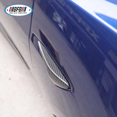 Pair of Side Fender Camera Vent Cover Trim Real Carbon Fiber Fit For Tesla Model 3 Model Y 2020up