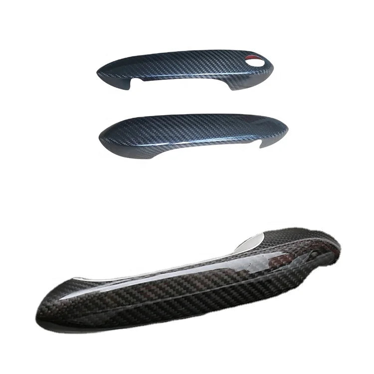 Real Dry Carbon Fiber Door Handle Cover For Toyota Supra 2019-2022 Carbon Door Trim Panel