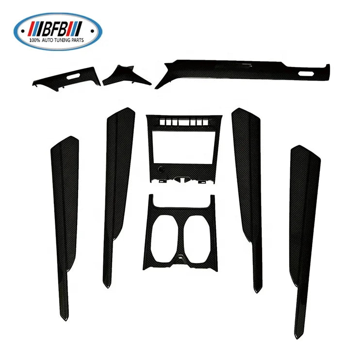 9pcs Replacement Carbon Fiber Car Central Control Trim Dashboard Decorations Interior Trims For Lamborghini URUS
