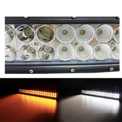 Wholesale Curved/Straight Dual Color Led 4x4 Offroad Work Light Amber White Red Blue Strobe Car Led Light Bar