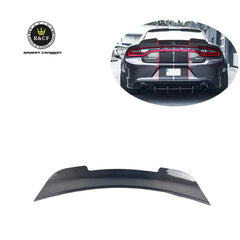 2015-2021 Trunk Spoiler Fit For Dodge Charger SRT- Hellcat SK style Carbon Fiber Deck lid Ducktail Highkick Spoiler