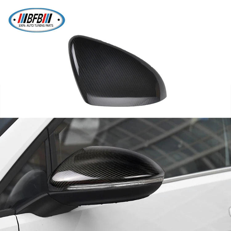 For Volkswagen Golf 7 2014-2017 Dry Carbon Fiber Side Door Mirror Cover Add On Type