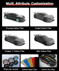 1/10 Forged Full Carbon Fiber Handmade Car Model