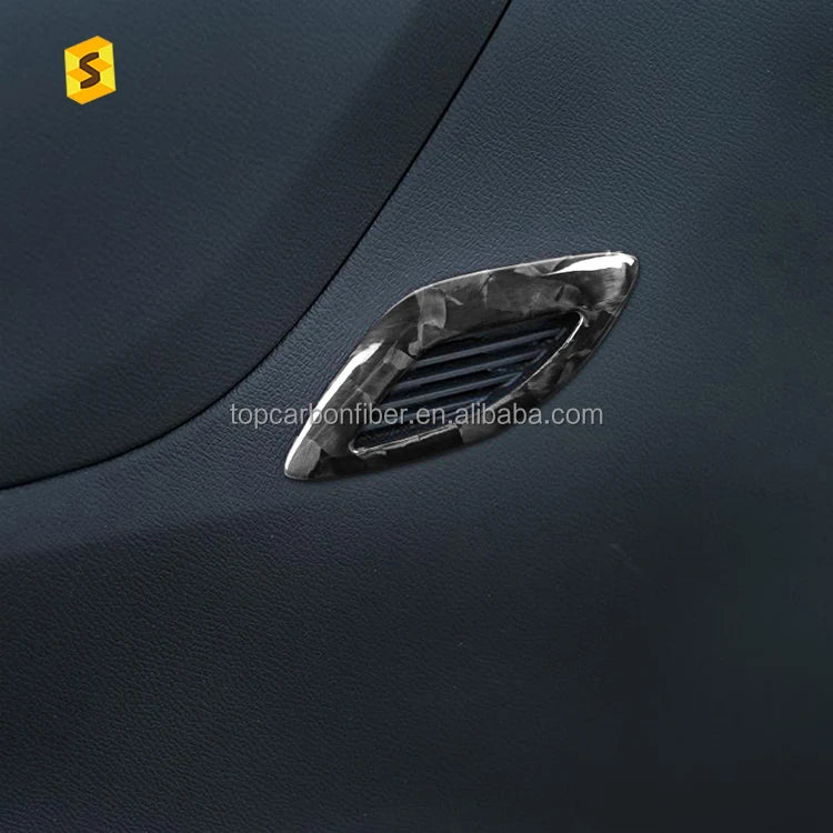 ES Factory Wholesale Real Carbon Fiber Air Outlet Cover Frame For Chevrolet Camaro 2016 Year To Now Carbon Fiber Interior