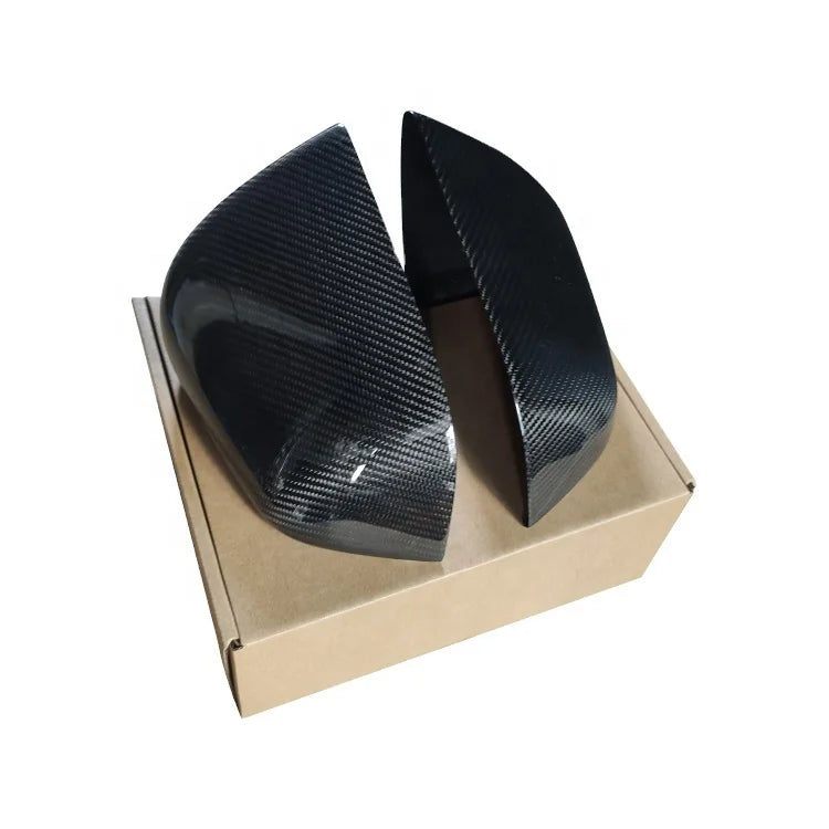 Add on Style Real Forged Carbon Side review Mirror Cover For Tesla Model Y 2021+