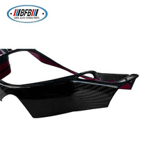 Steering Wheel Button Covers Trim Real Dry Carbon Fiber Steering Wheel Center Ring Cover For Honda Civic 11th 2022