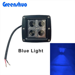 Wholesale 3inch 16W Square Amber Blue Green Red Fog Light Led Work Light