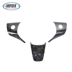 For Tesla Model 3  Forge Interior Panel 3PCS Stickers Auto Accessories Steering Wheel Mouldings Cover Trims 17-19