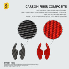ES Car Interior Carbon Fiber Steering Wheel Shift Paddle For Sale For Audi A3 S3 A4 S5 A5 A6 A7 Q3