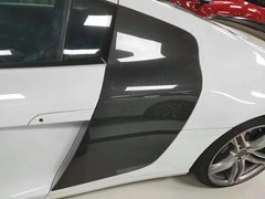 08-15 OEM style R8 V8 V10 Carbon Fiber Side Door Panel Side Blades For Audi R8