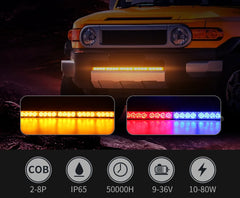 ATV UTV Offroad Led Rear Chase Strobe Light Bar Flashing Warning Light