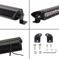 Single Row 22inch 4x4 Light Bar Green White Dual Color Strobe Lights Off road Car Led Light Bar for trucks