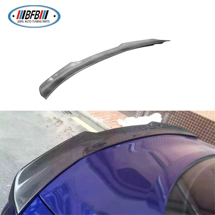 High quality Carbon Fiber Rear Spoiler Trunk Lip Spoiler Wing-B type For Mustang 2015+