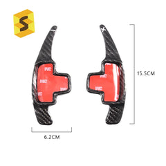 ES Carbon Fiber Shift Paddle For Mercedes-Benz CLK SLK CL GLA A B E M-Class Real Carbon Fiber Trim
