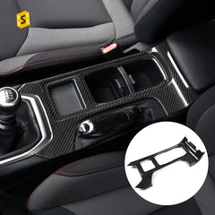 Shasha Carbon Real Carbon Fiber Interior Accessories For Subaru WRX Control Gear Shift Panel Cover Trim