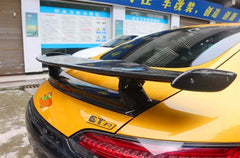 GTR Style With LED Carbon Fiber Rear Trunk GT Wing Rear Spoiler For Mercedes Benz C190 2 Doors AMG GT GTR 2015+
