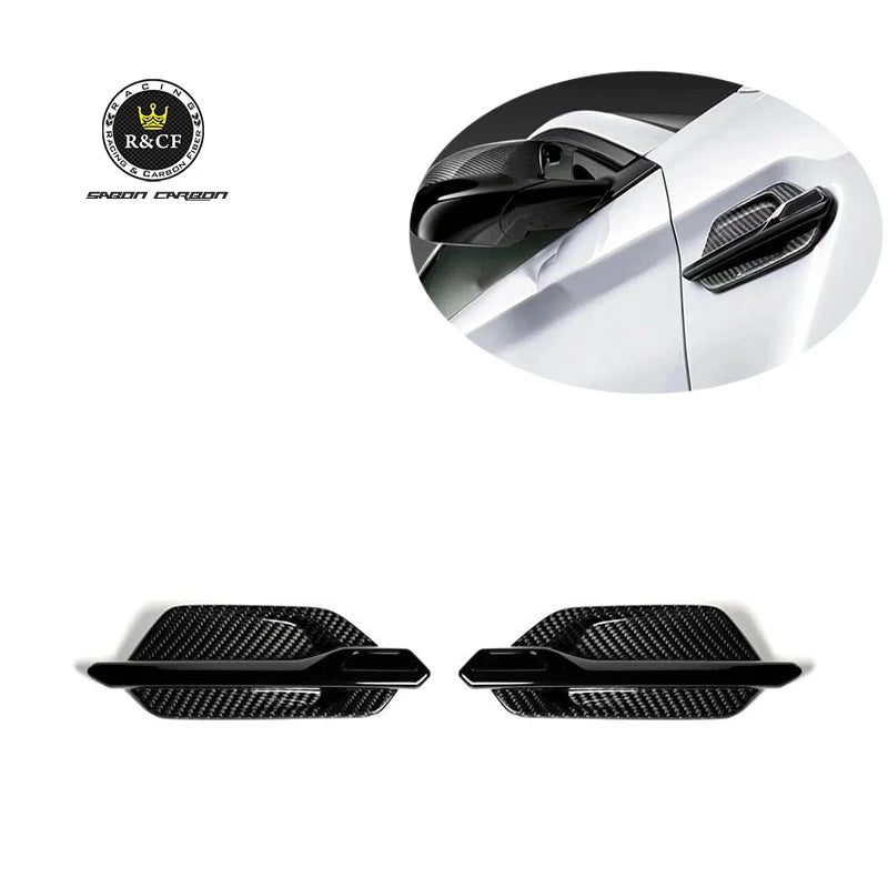 16-18 F87 M2 Carbon Fiber Fender Trim Vent For BMW F87 M2