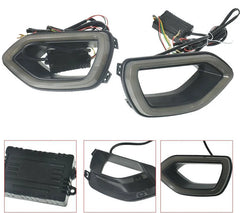 For 2015-21 Dodge Charger SRT Scat Pack Front Bumper Grille LED light DRL Signal light
