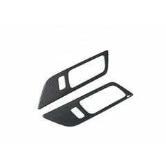 Real Dry Carbon Interior Kits Door handle Cover Panel No Memory Seat Version For Mustang 15-17