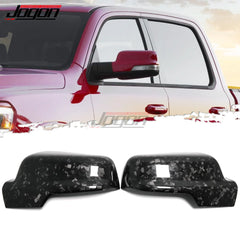 For Dodge Ram TRX 1500 Fifth generation 2500 Laramie 2019-2023 Rear View Mirror Case Cover Shell Overlay Dry Carbon Fiber Cover