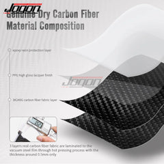 For Ford F-150 F150 Raptor Platinum 2021 2022 2023 Car Dashboard Center Console Panel Cover Kit Dry Carbon Fiber Car Accessories