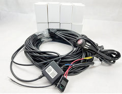2023 New 8 12 16pods RGBW Chasing Led Rock Light Car Underglow Decking Lights Kit Bluetooth Control
