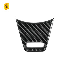 Shasha Carbon DJWRX-102 Carbon Fiber Steering Wheel Chin Cover for Subaru WRX / WRX STI 2022 Car Interior Decorative Sticker