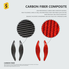 ES Wholesale Price Car Interior Trim Carbon Fiber Steering Wheel Paddle Shift For KIA