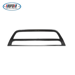 Real Carbon Fiber Interior Air Conditioning CD Player Decorative Cover Multimedia Cover For BMW 5 Series G30