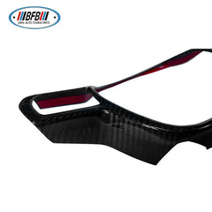 Steering Wheel Button Covers Trim Real Dry Carbon Fiber Steering Wheel Center Ring Cover For Honda Civic 11th 2022