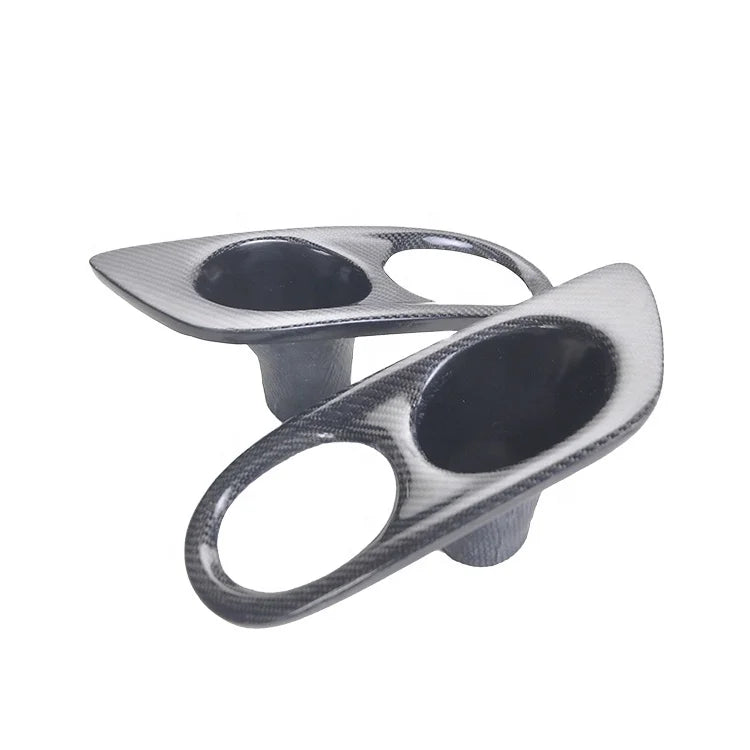 Real Carbon Fiber Front Fog Lamp Cover Stick On fit Front Bumper Car Auto Exteriors For BMW 3 Series E46 1998-2004