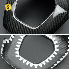 Shasha Carbon For Corvette C8 Air Bag Cover Real Carbon Fiber For Chevy Corvette Interior Accessories