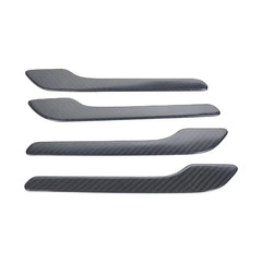 Fits For Tesla Model 3 Door Handle Panel Vinyl Overlays - Gloss Carbon / Matte Carbon/Forge Carbon