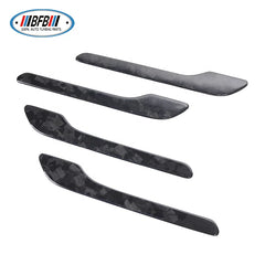 Carbon Fiber Door Trim Panel Add On Style Door Handle Cover For Tesla Model 3 2018+