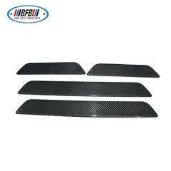 4pcs Real Dry Carbon Fiber Auto Door Sill Protection Panel for Tesla Model 3 Model Y 2017up