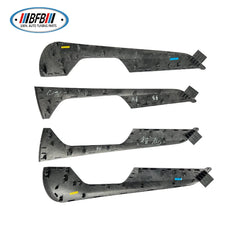4PCS  Real Carbon Fiber Replacement Interior Trims Door Trims Panel For Audi A6 C8 2020up