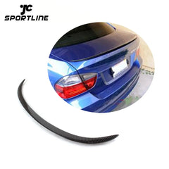 05-08 car carbon M3 rear spoiler for BMW E90 M3 carbon rear trunk spoiler lip