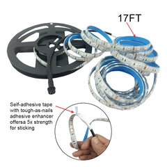 12V Super Bright Neon Lamp RGB Led Strip App Control Underglow Lights Kit for Car with Wiring Harness