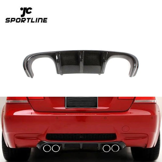 07-12 Real Carbon Fiber E92 M3 Rear Bumper Lip Diffuser for BMW E92