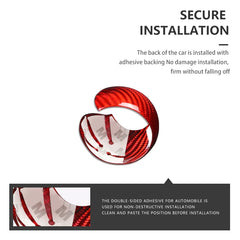 ES N-AD-095 Q3 Carbon Fiber Car Interior Accessories Carbon Fiber Car Gear Shift  Knob Sticker For AUDI Wholesale prices
