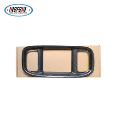 Dry Carbon Fiber Dashboard Dvd Navigation Screen Frame Cover Trim For Dodge Charger 2017-2021