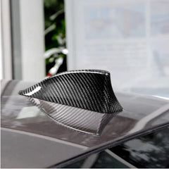 For BMW All Series Carbon Fiber Shark Fin Auto Roof Antenna 5-Series F10 Shape Universal Fit