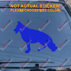 German Shepherd Dog Car Decal Sticker choose size and color, You Choose Your Color and size!