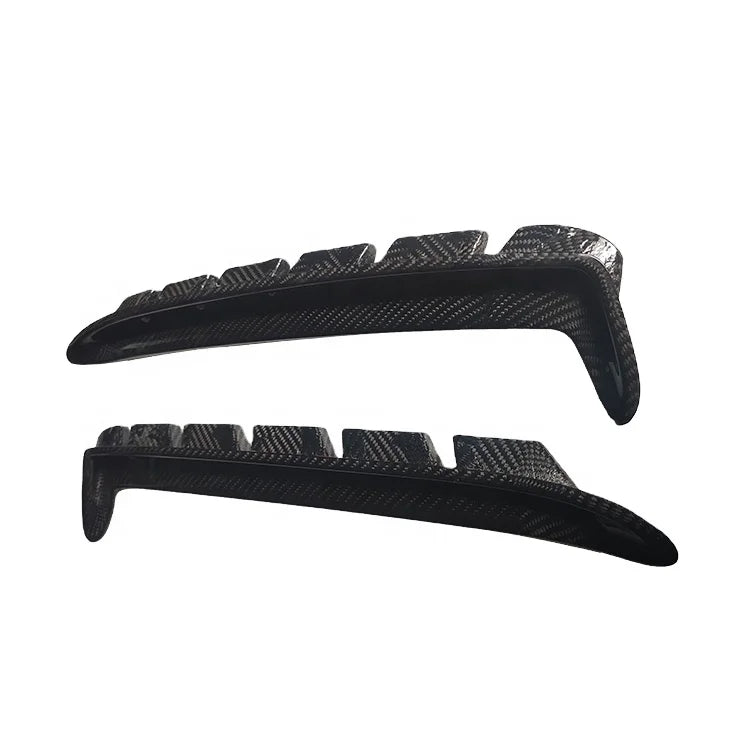 For Ford Mustang Shelby GT350 2019UP Carbon Fiber Side Fender Air Vent Trim Cover Car Exterior Accessories