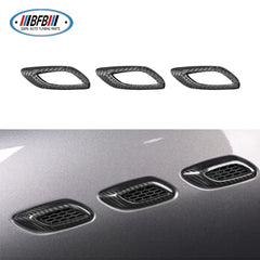 Real Dry Carbon Fiber Side Fender Vents Air Vents Exterior Decoration Accessories For Maserati Levante SUV