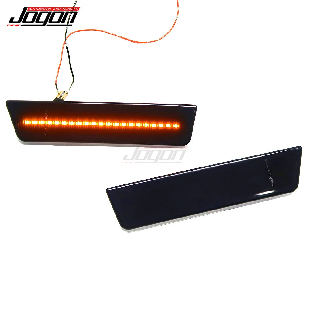 For Dodge Challenger 2008-2014 FRONT For Dodge Charger 2011-2014 FRONT Side Marker Light Dynamic LED Flashing Indicator Lamp